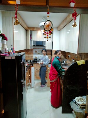 Kitchen in 3 BHK Builder Floor at Shyam Park Extension – for Sale