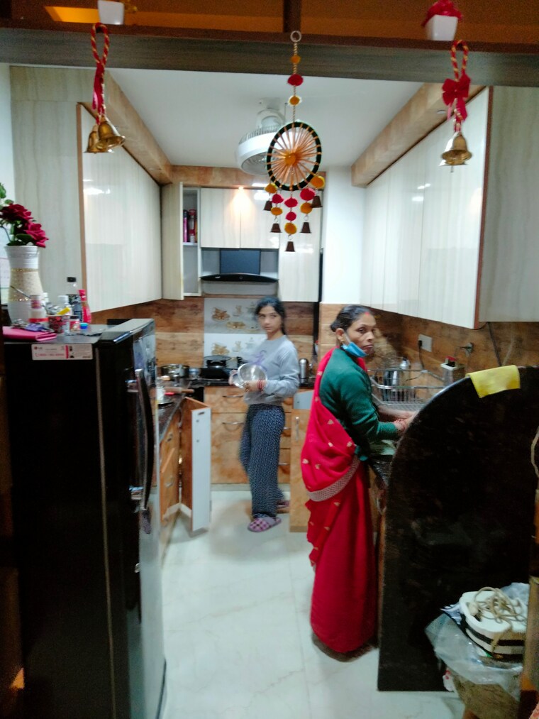 Kitchen, shyam park extension 3 Bedroom 1000 Sq.Ft. Builder Floor In Shyam Park Extension Ghaziabad 9282595