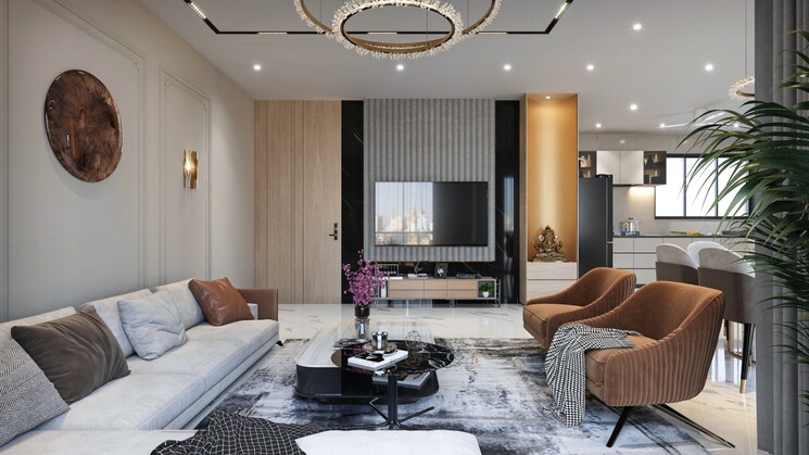 Living Room, pal 3 Bedroom 2340 Sq.Ft. Apartment In Pal Surat 9282597