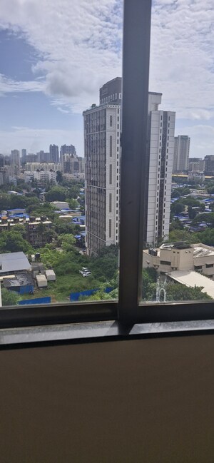 Balcony in 3 BHK Apartment at Chandak 34 Park Estate, Goregaon West – for Rent
