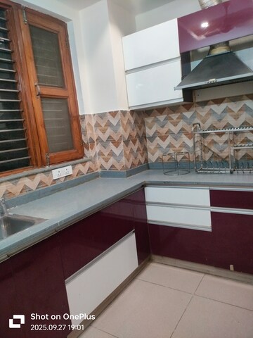 Kitchen in 3 BHK Builder Floor at Sector 15 – for Rent