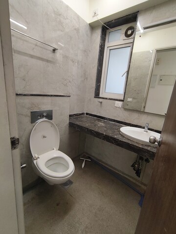 Bathroom in 2 BHK Apartment at LnT Realty Crescent Bay, Parel – for Rent