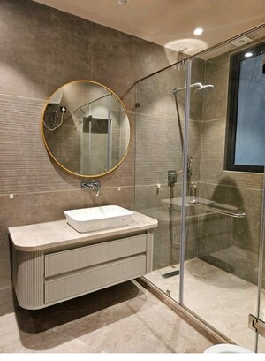 Bathroom in 4 BHK Builder Floor at East Of Kailash – for Rent