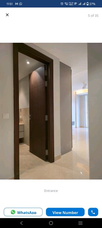 Building Lobby in 4 BHK Builder Floor at East Of Kailash – for Rent