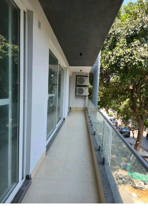 Balcony in 4 BHK Builder Floor at East Of Kailash – for Rent