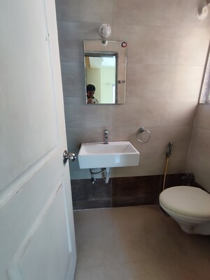 Attached Bathroom in 1 BHK Apartment at Cosmos 27 Gbr, Kasarvadavali – for Rent