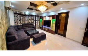Living Room in 3 BHK Builder Floor at Greater Kailash I – for Rent