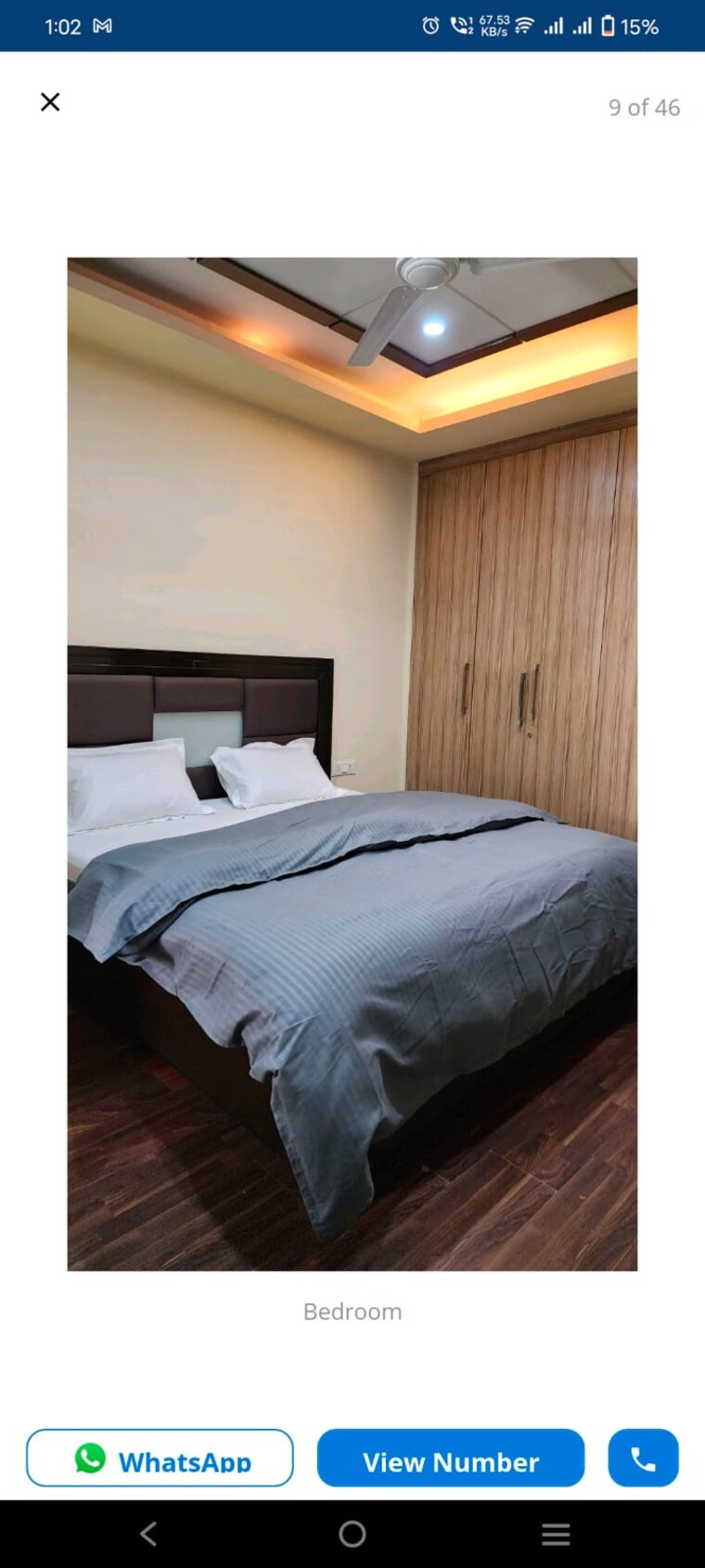 Bedroom, greater kailash i 3 Bedroom 2000 Sq.Ft. Builder Floor In Greater Kailash I Delhi 9282797