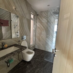 Bathroom in 2 BHK Apartment at LnT Realty Crescent Bay, Dhabholkar Wadi – for Rent