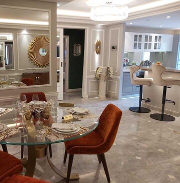 Living Room in 4 BHK Apartment at Prabhadevi – for Rent