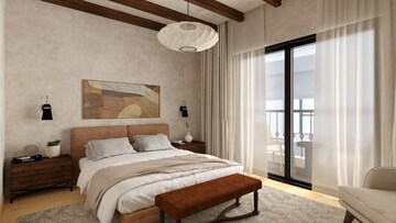 Bedroom in 2 BHK Apartment at Adarsh Parkland, Panathur – for Sale