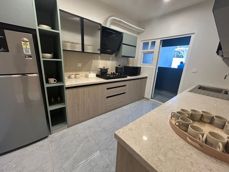 Kitchen, tvs-emerald-auralis 2 Bedroom 1124 Sq.Ft. Apartment In Thanisandra Bangalore 9283011
