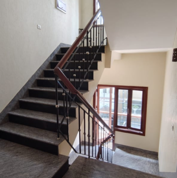 Staircase in 3.5 BHK Builder Floor at Vasant Vihar – for Rent