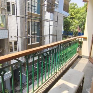 Balcony in 3.5 BHK Builder Floor at Vasant Vihar – for Rent