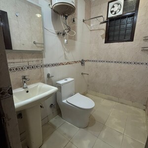 Bathroom in 3 BHK Builder Floor at Malviya Nagar – for Rent
