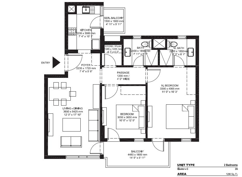2 BHK Apartment For Sale in Ireo The Corridors