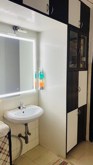 Bathroom in 2.5 BHK Apartment at Everest World Morning Glory CHS Ltd, Kolshet Road – for Sale