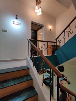 Staircase in 4 BHK Villa at RVK Aria, Vishal Nagar – for Rent