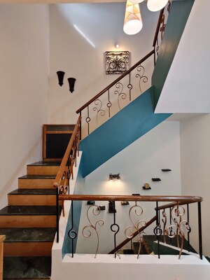 Staircase in 4 BHK Villa at RVK Aria, Vishal Nagar – for Rent