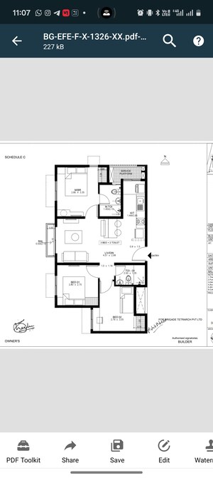 2.5 BHK Apartment For Sale in Brigade El Dorado Feldspar, Bagaluru