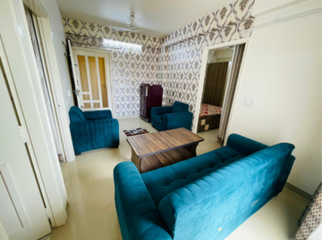 Living Room in 2 BHK Apartment at Manglam Aadhar, Keshupura – for Rent