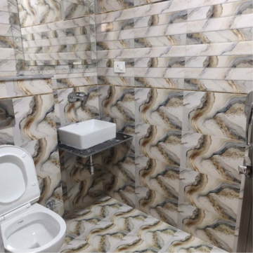 Bathroom in 1 BHK Builder Floor at Malviya Nagar – for Rent