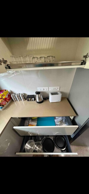 Kitchen in 1 BHK Apartment at Hiranandani Regent Hill, Powai – for Rent