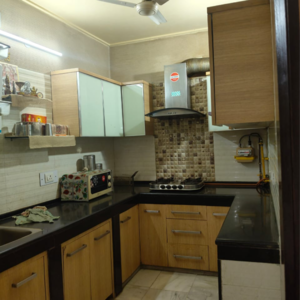 Kitchen in 2 BHK Builder Floor at Malviya Nagar – for Rent