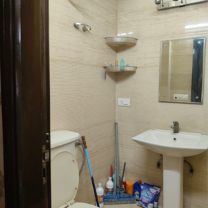 Bathroom in 2 BHK Builder Floor at Malviya Nagar – for Rent