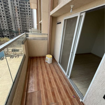 Balcony in 1 BHK Apartment at VTP Cygnus, Awhalwadi – for Rent