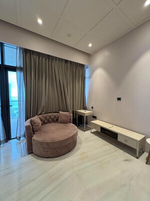 Living Room in 4 BHK Apartment at Prabhadevi – for Rent