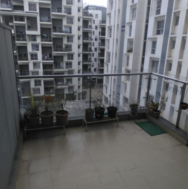Balcony, marvel-cerise 2 Bedroom 1000 Sq.Ft. Apartment In Kharadi Pune 9283867