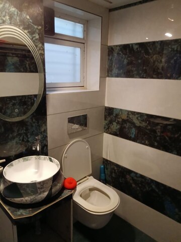 Bathroom in 1 BHK Apartment at HDIL Dheeraj Diamond, Malad West – for Rent