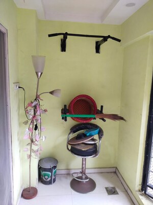 Bathroom in 1 BHK Apartment at Mahavir Square, Manpada – for Rent