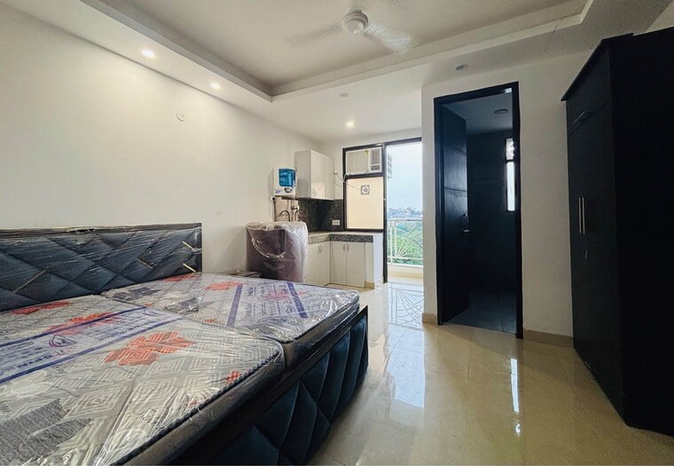 Bedroom, saket 1 RK 450 Sq.Ft. Builder Floor In Saket Delhi 9283902