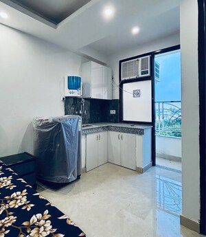 Living Room in 1 RK Builder Floor at Saket – for Rent