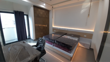 Living Room in 1 BHK Builder Floor at ROF Portico, Sushant Lok I – for Rent