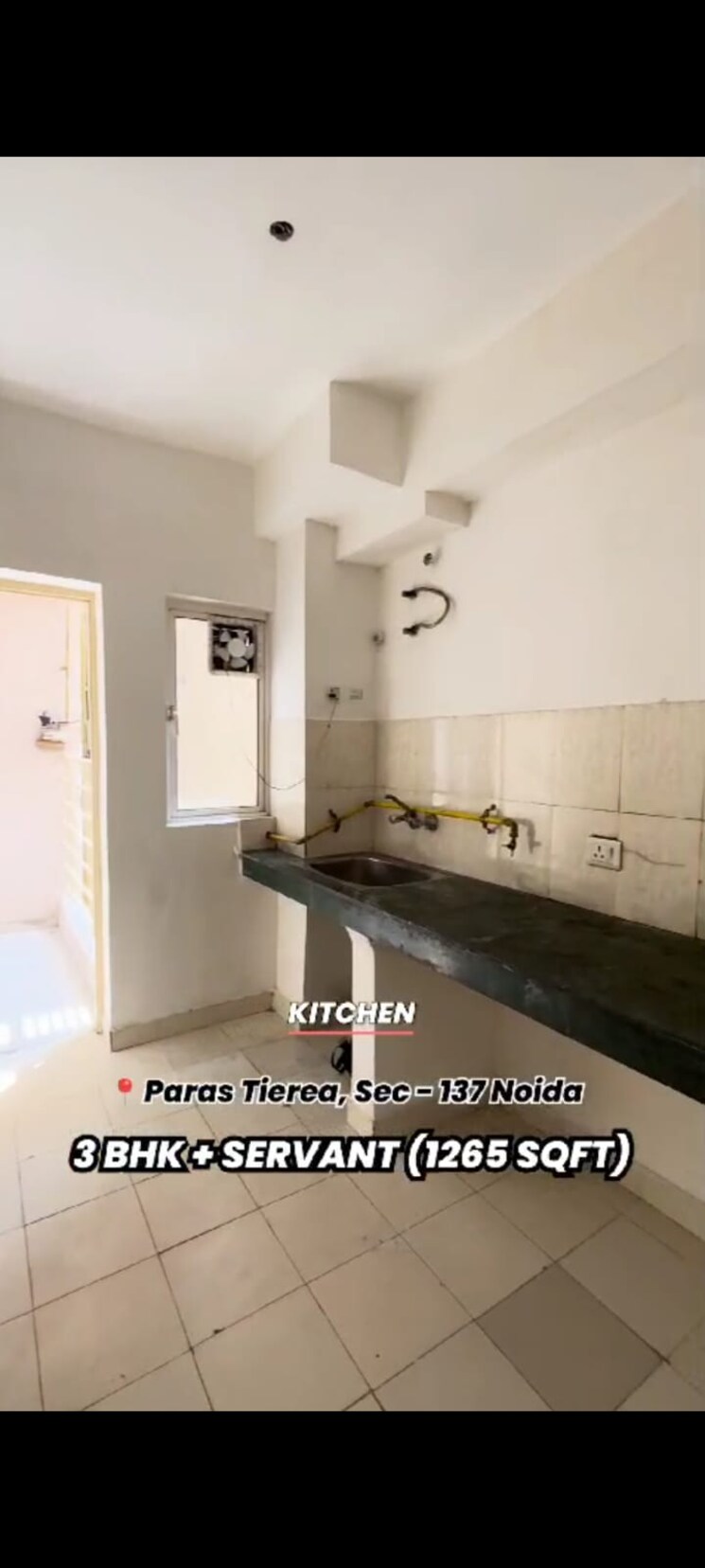 Kitchen, paras-tierea 3 Bedroom 1265 Sq.Ft. Apartment In Sector 137 Noida 9283764