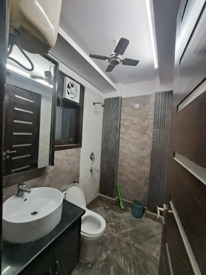 Bathroom in 3 BHK Builder Floor at Chittaranjan Park – for Rent