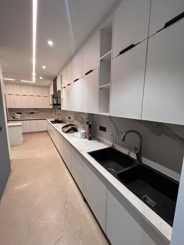 Kitchen in 4 BHK Builder Floor at Sushant Lok I – for Rent