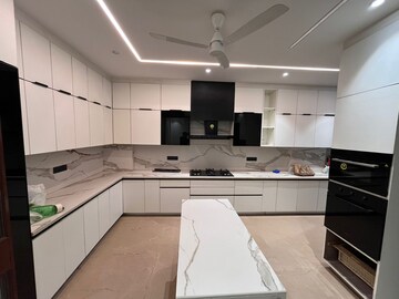 Kitchen in 4 BHK Builder Floor at Sushant Lok I – for Rent