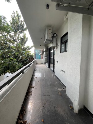 Balcony in 4 BHK Builder Floor at Sushant Lok I – for Rent