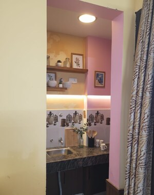 Kitchen in 1 RK Builder Floor at Sector 54 – for Rent