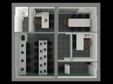 Floor Plan in  Office Space at Geras Imperium Gateway, Bhosari – for Rent