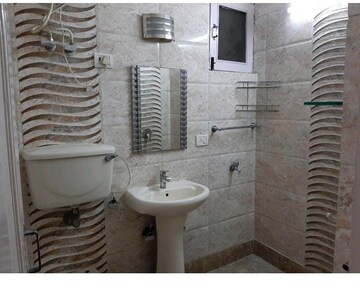 Bathroom in 2 BHK Builder Floor at East Of Kailash – for Rent