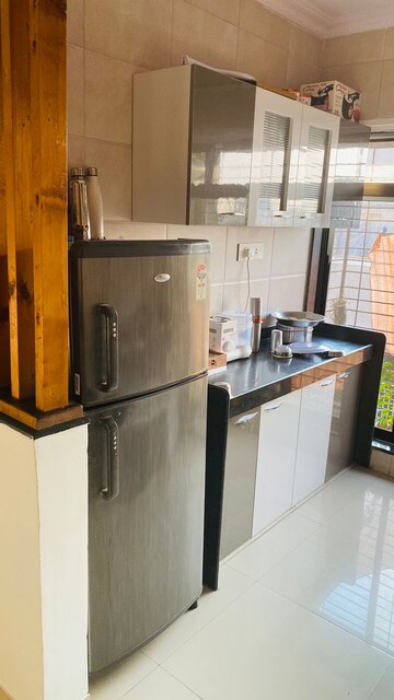 Kitchen in 3 BHK Apartment at Hirani Vishal Enclave, Dahisar East – for Sale