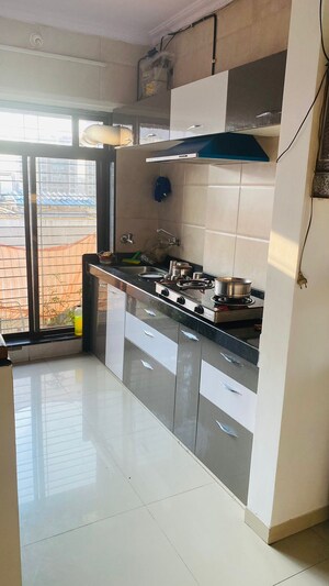 Kitchen in 3 BHK Apartment at Hirani Vishal Enclave, Dahisar East – for Sale