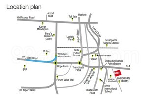  Plot – Map Location View at SKH Echium, Whitefield - for Sale