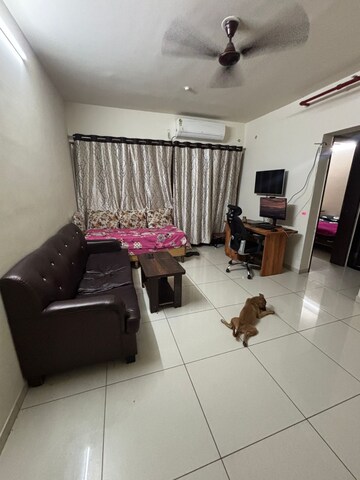 Living Room in 1 BHK Apartment at Paranjape Blue Ridge, Hinjewadi – for Rent