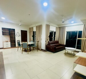 Living Room in 3 BHK Apartment at Sobha Windsor, Whitefield – for Rent